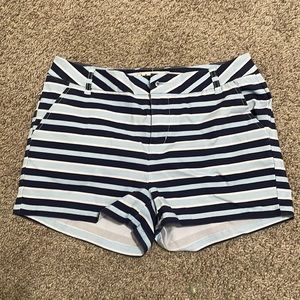 Super cute blue and white striped shorts! Stretchy and comfy!